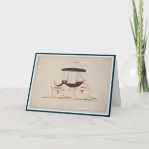 Cartão Old Timey Buggy Greeting Card