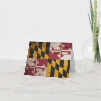 Old Wooden Maryland Flag