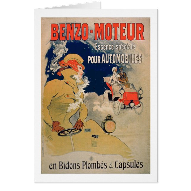 Cartão Óleo de motor "benzo-Moteur" Especi da propaganda (Frente)