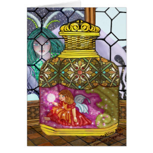 Cartão Olha como a neve, fada