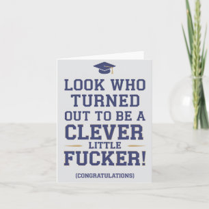 Cartão Olha Quem Acabou Sendo Um Pequeno Formando Intelig