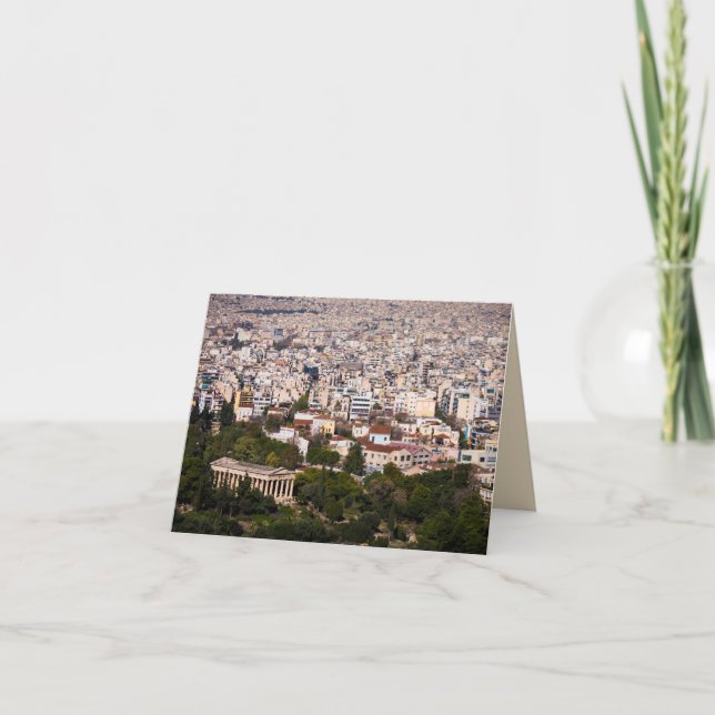 Cartão Olhando Atenas (Frente)