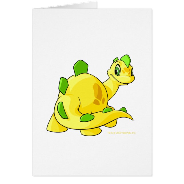 Cartão Olhando Chomby amarelo (Frente)