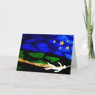 Cartão Olhando estrelas Notecard