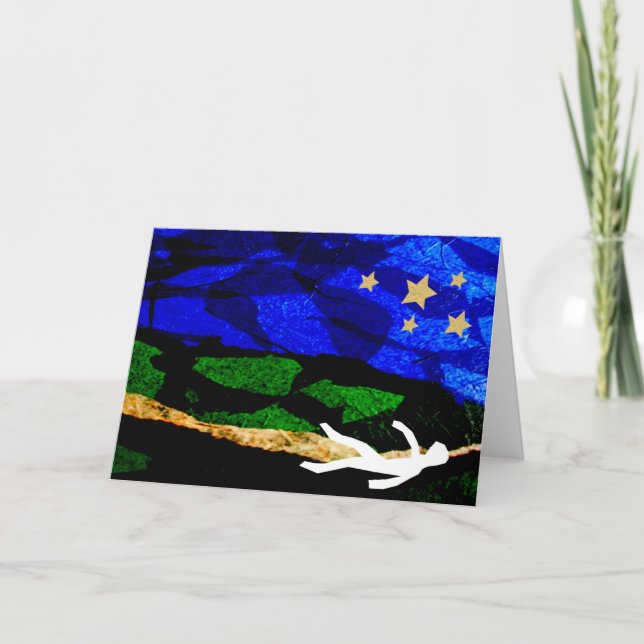 Cartão Olhando estrelas Notecard (Frente)