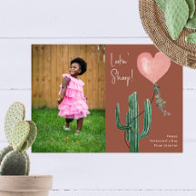 Olhando o Namorados de Foto Sharp Cactus Pun Rosa
