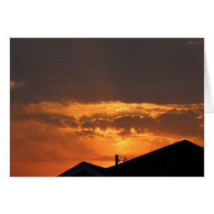 Cartão Olhando o nascer do sol