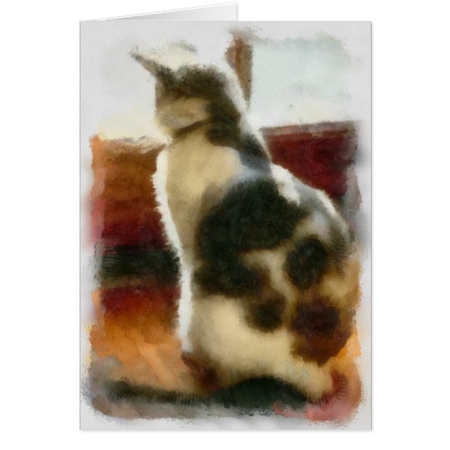 Cartão Olhando os pássaros (Frente)