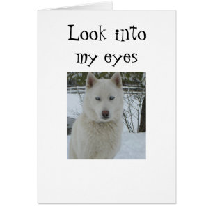 CARTÃO "OLHE EM MEUS OLHOS E CORAÇÃO"