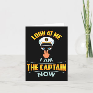 Cartão Olhe Para Mim Eu Sou O Capitão Agora Boné Olhos Do