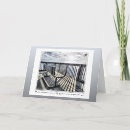 Cartão Olhe para os céus e veja - Placa de script