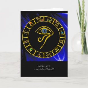 CARTÃO OLHO ASTRAL / TALISMÃ AZUL