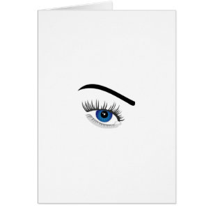 Cartão Olho com lente de contato