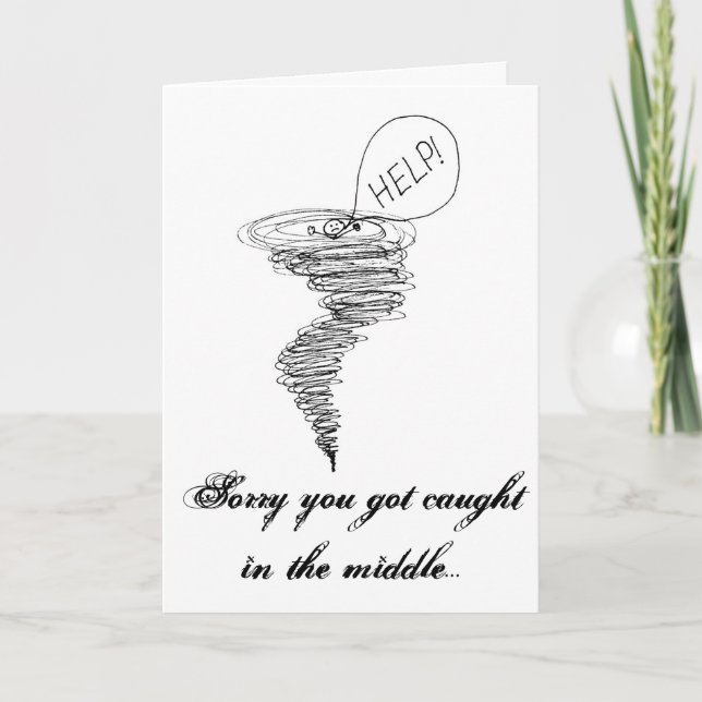 Cartão Olho da tempestade (Frente)