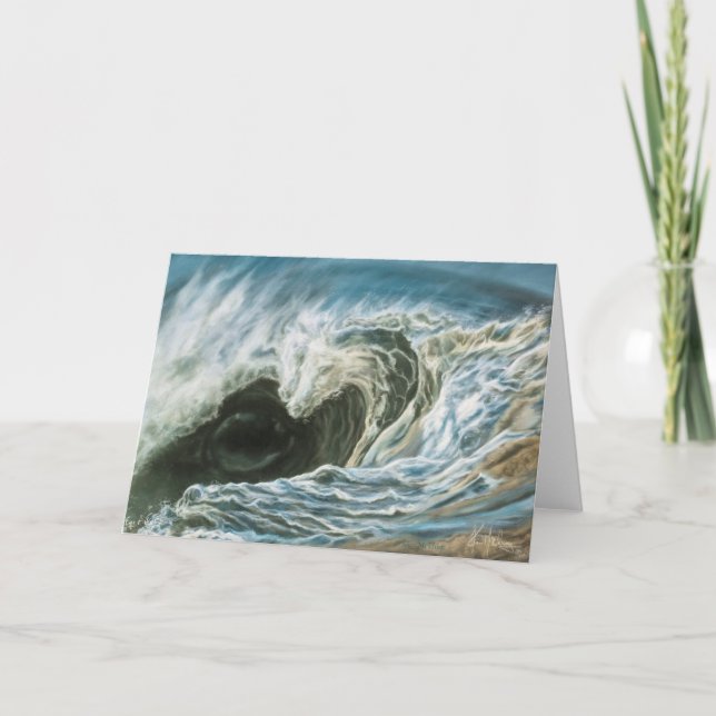 Cartão Olho do vazio Notecards da tempestade (Frente)