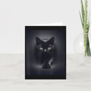 Cartão Olhos Amarelos de Gato Negro