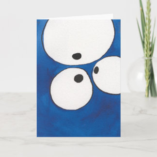 Cartão Olhos aos Olhos, Azul, Notecard