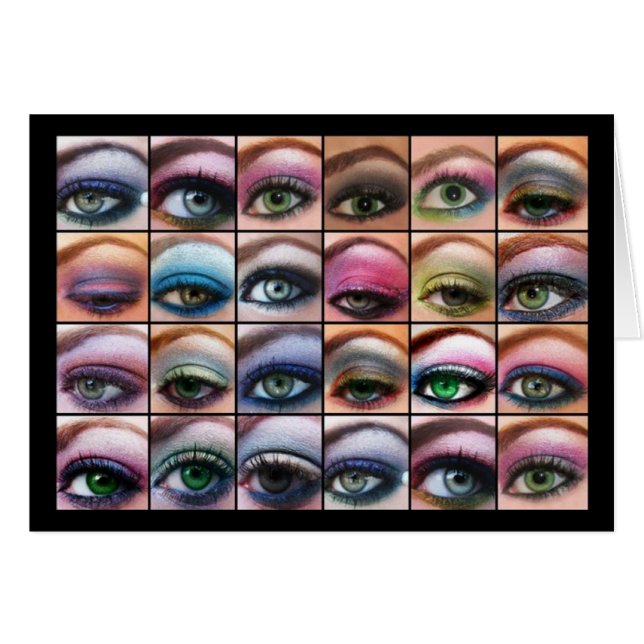 Cartão Olhos Bonitos (Frente Horizontal)