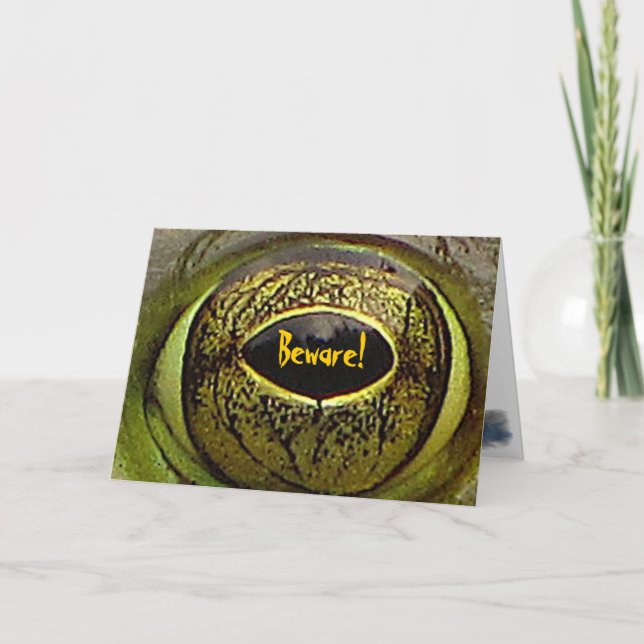 Cartão Olhos de Halloween (Frente)