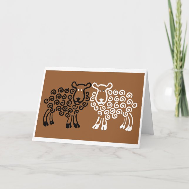 Cartão Olhos de ovelha (Frente)