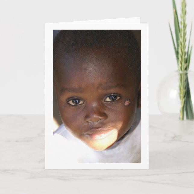 Cartão Olhos de uma criança (Frente)