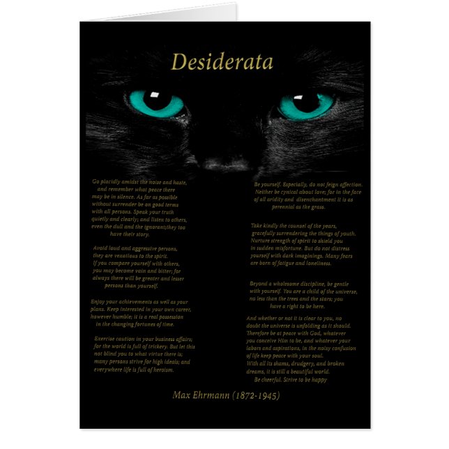 Cartão Olhos Fixos (Frente)