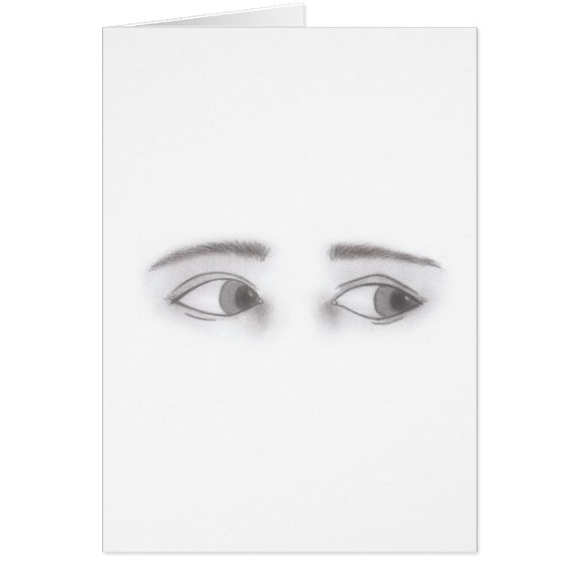 Cartão Olhos Masculinos (Frente)