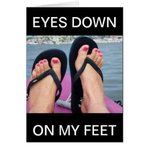 CARTÃO OLHOS NO MEU PÉ!