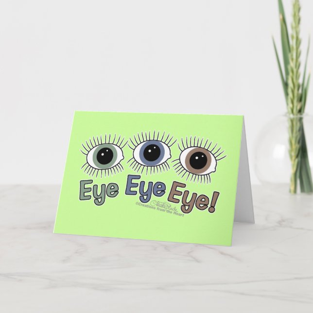 Cartão Olhos Olhos! (Frente)