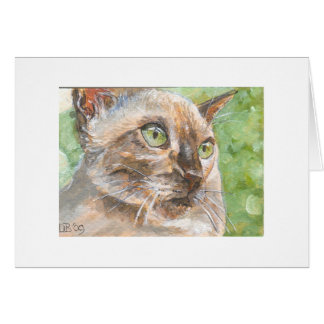 Cartão Olhos verdes