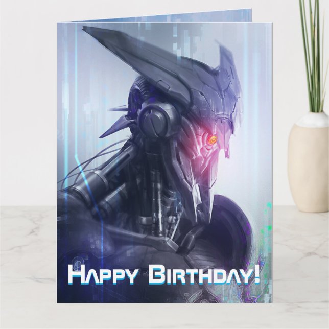 Cartão Olhos Vermelhos: Mencionando o gânglio Sci-Fi Dyst (Frente)