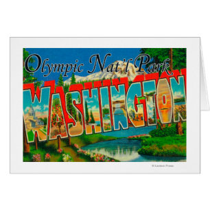 Cartão Olimpiadas Nat'l Park, Washington