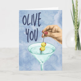 Cartão Olive You Dirty Martini