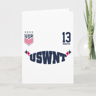 Cartão Olivia Moultrie 13 Branco Uswnt Licenciado Oficial
