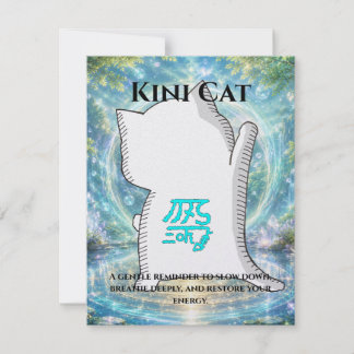 Cartão Omamori Card #003 – Kini Cat | Healing • Recovery