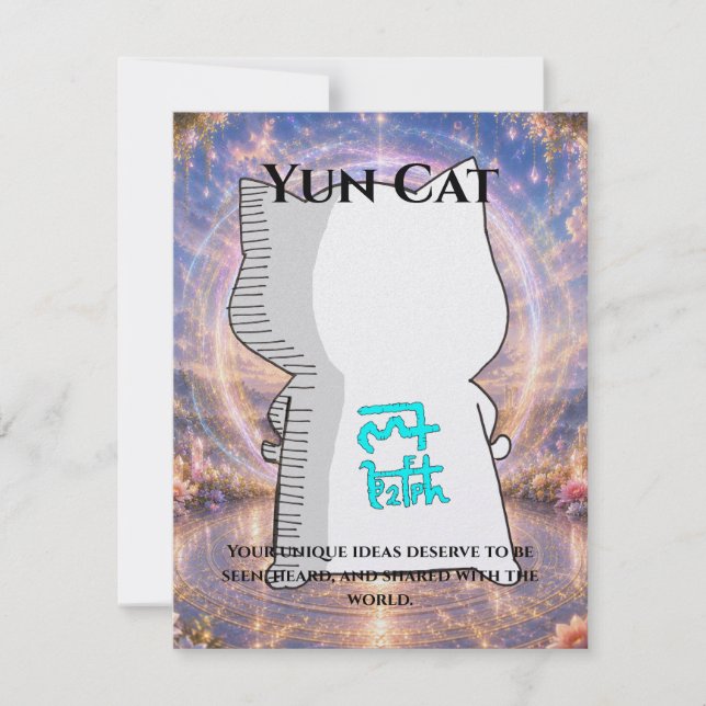 Cartão Omamori Card #010 – Yun Cat | Expression • Creativ (Frente)