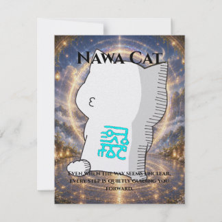 Cartão Omamori Card #011 – Nawa Cat | Guidance • Clarity