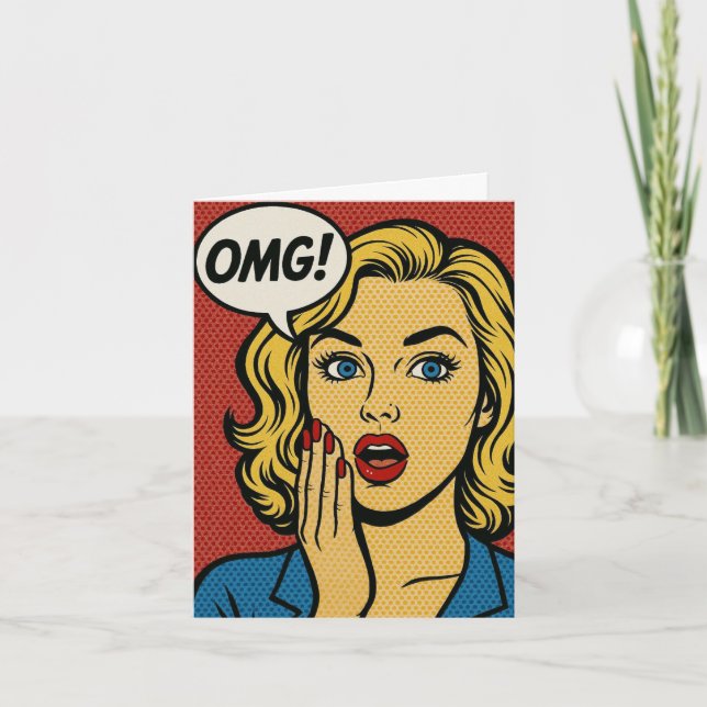 Cartão OMG Birthday Card (Frente)