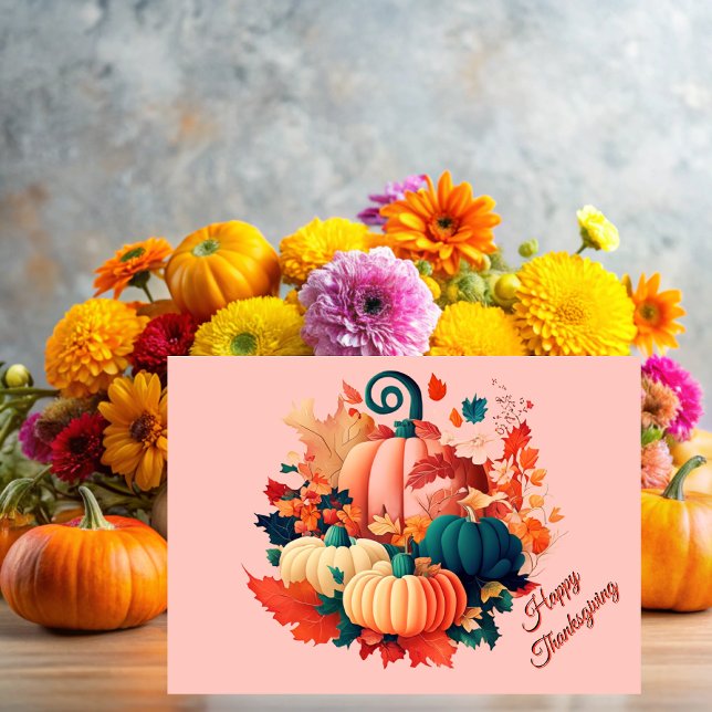Cartão On Thanksgiving we give thanks (Criador carregado)