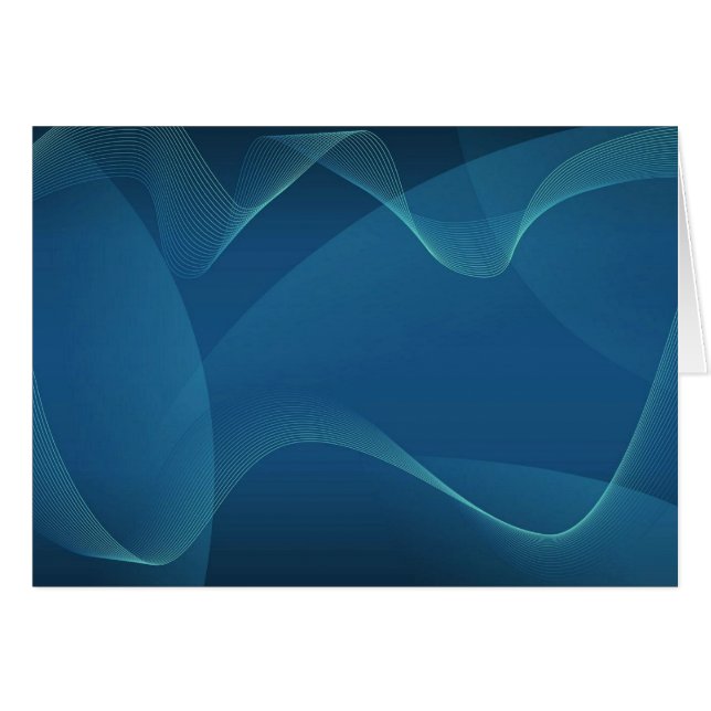 Cartão Onda azul e verde (Frente Horizontal)