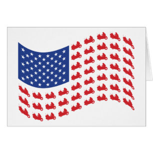 Cartão onda-bandeira