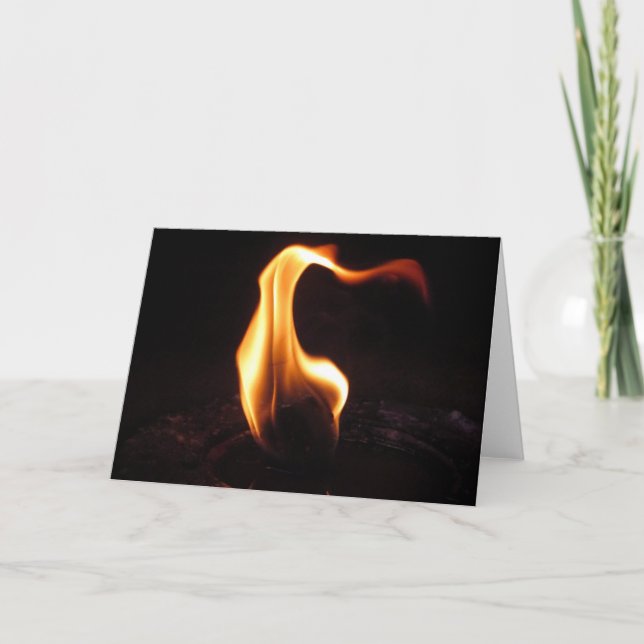 Cartão onda de chama (Frente)