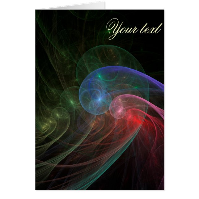 Cartão Onda espacial (Frente)