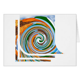 Cartão Ondas da revolução do furacão: Natureza Blaast