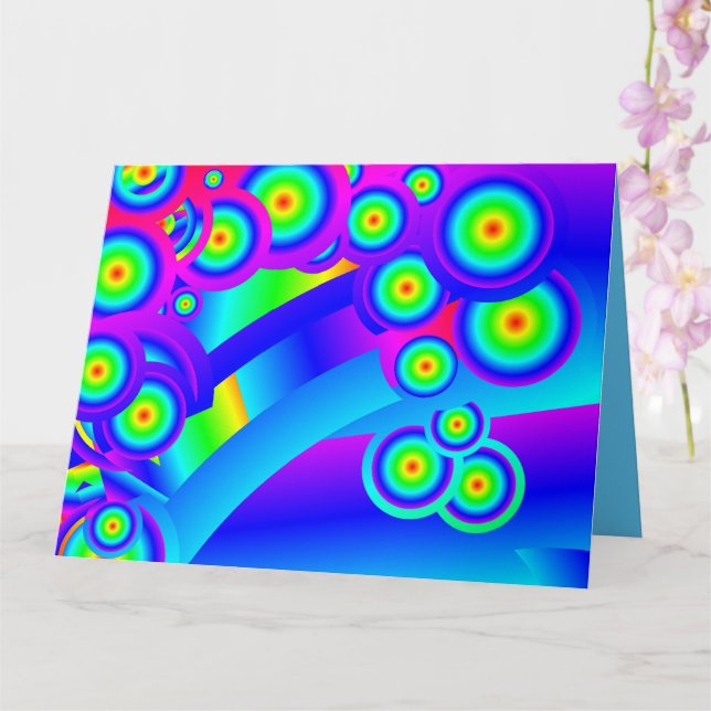 Cartão Ondas de abstrato Oceano (Orquídea)