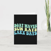 Ondas de Barco Raios de Sol Dias de Lago Divertido