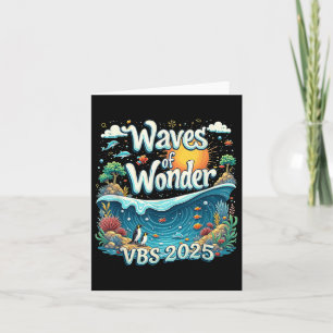 Cartão Ondas De Maravilha Vbs Ocean Christian Faith Camp