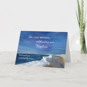 Cartão Ondas de Relações Personalizáveis de Aniversário n