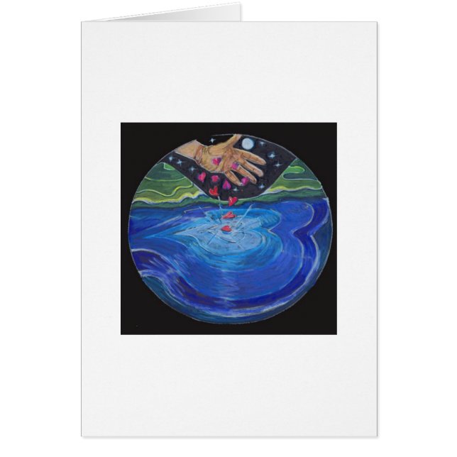 Cartão ondas do amor (Frente)