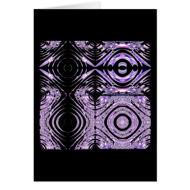 Cartão Ondas roxas (Frente)